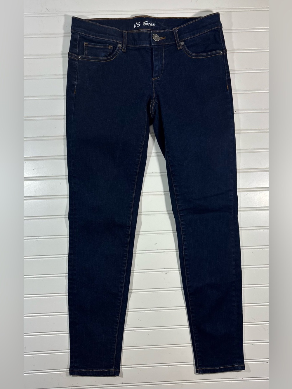 Victorias Secret VS Siren Jeans Denim Skinny Size 4S Short Minimalist Y2K